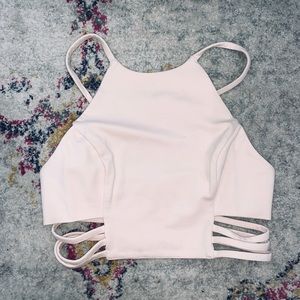 Cute pale pink crop top